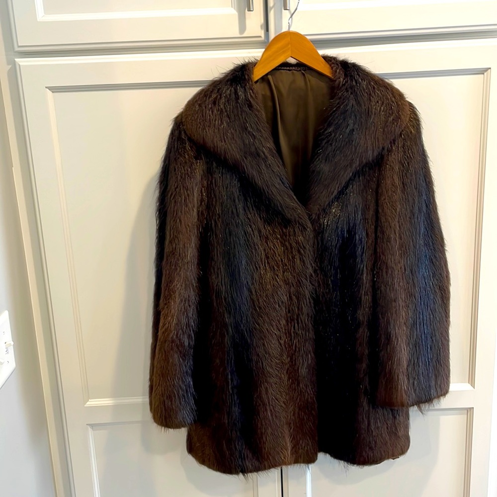 Genuine beaver fur coat- vintage